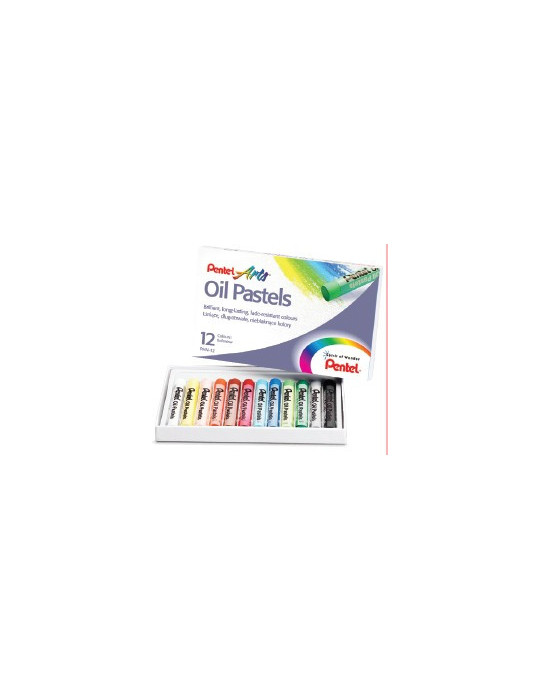 Pentel Arts - Oil Pastel - Doos van 12 - PHN-12U