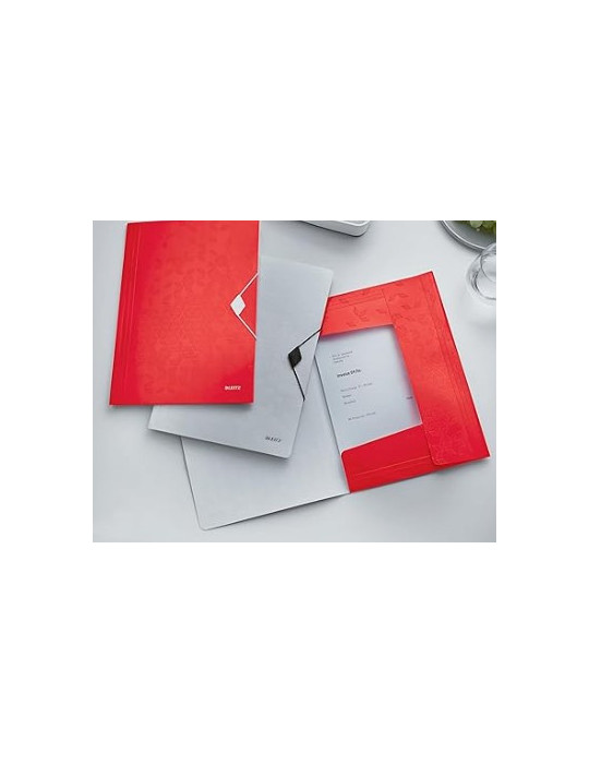 Leitz Wow farde à 3 rabats PP A4 rouge