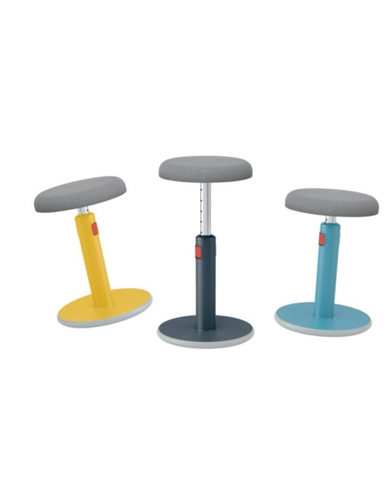 Leitz Cosy Ergo actieve zit-sta kruk fluweel grijs