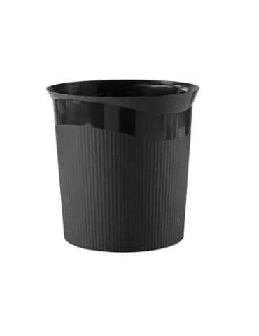 Papierbak HAN Re-LOOP,13 liter rond, zwart 100% gerecycled  materiaal