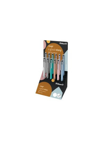 Présentoir Snap métallique K10D/12 stylos-bille ass.