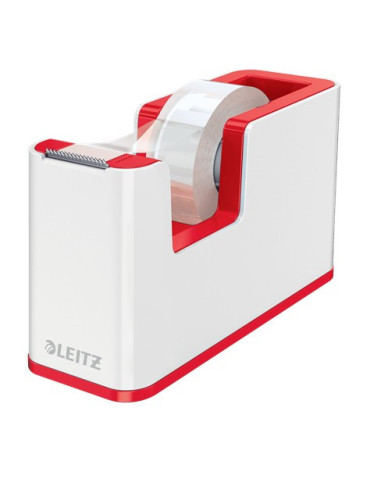 Leitz Wow dévidoir avec ruban adhésif inclu blanc/rouge