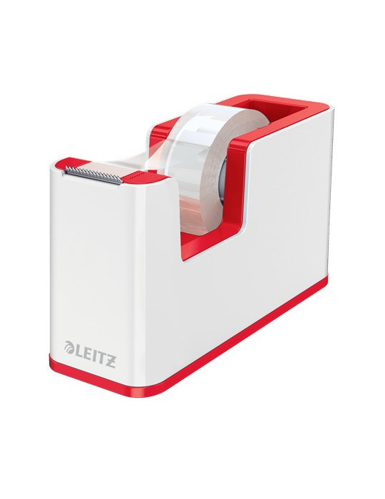 Leitz Wow dévidoir avec ruban adhésif inclu blanc/rouge