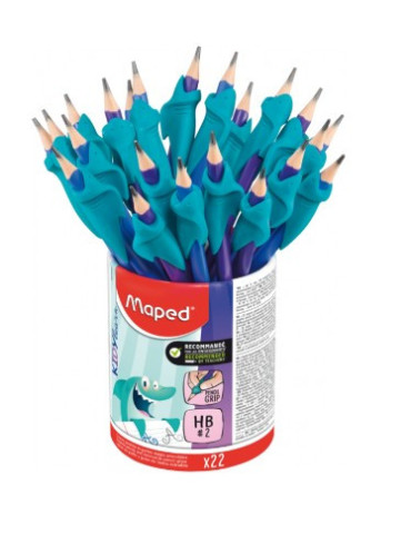 BLACK'PEPS KIDY LEARN potloden HB 3-kantig - + 1 vingerhulpstuk (41% g