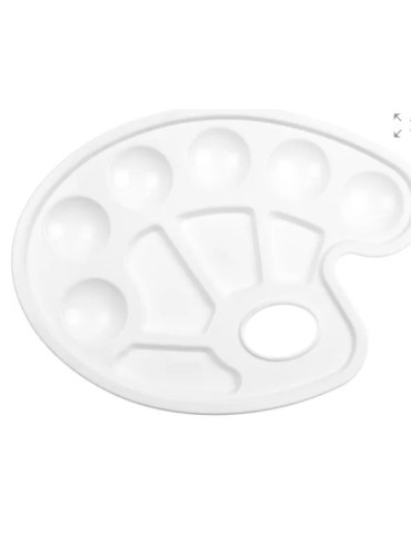 Palette Kangaro 17 x 23 cm, Plastique blanc