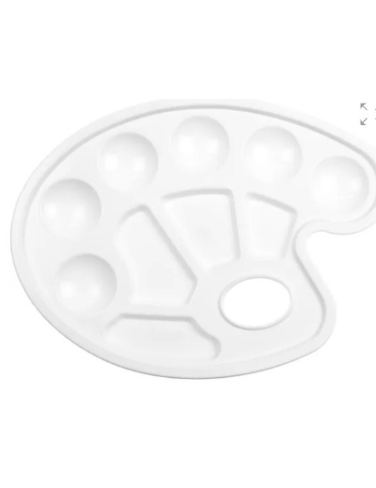 Palette Kangaro 17 x 23 cm, Plastique blanc