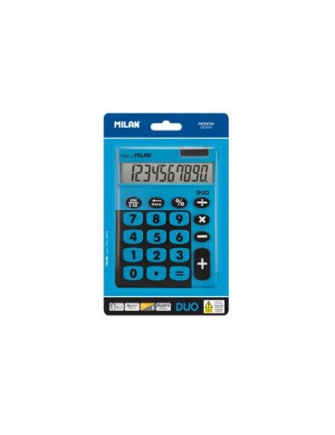 Blister pack 10-digit desktop calculator Duo, blue