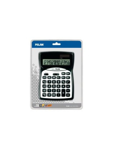 Blister pack black 16-digit calculator