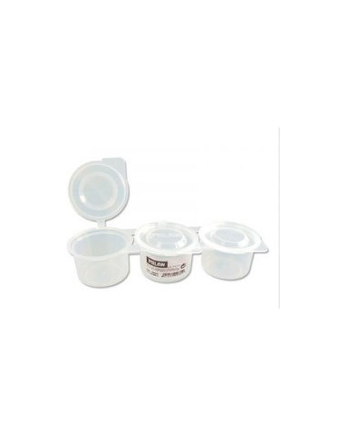 Pot pour mélange avec couvercle, triple (3x70ml)
