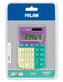 Blister pack 8-digit Sunset Pocket calculator turquoise