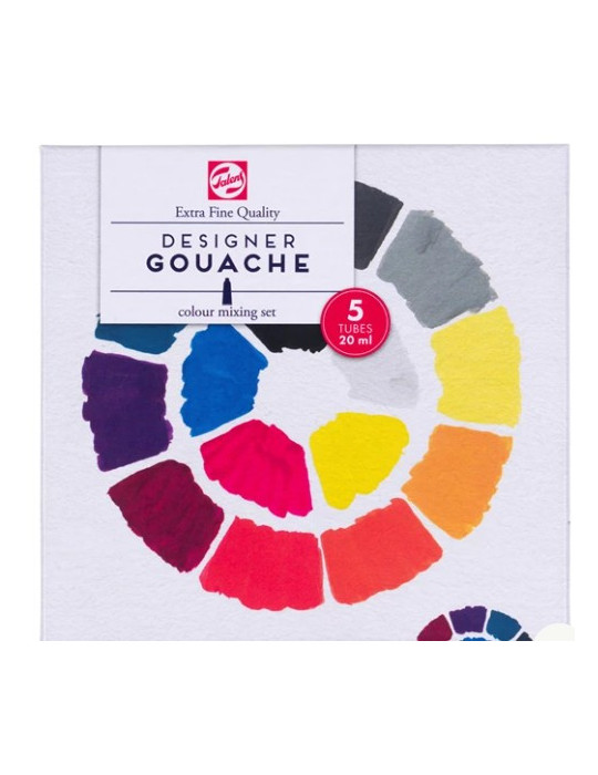 Talens Gouache Extra Fine set de mélange | 5 x 20?ml