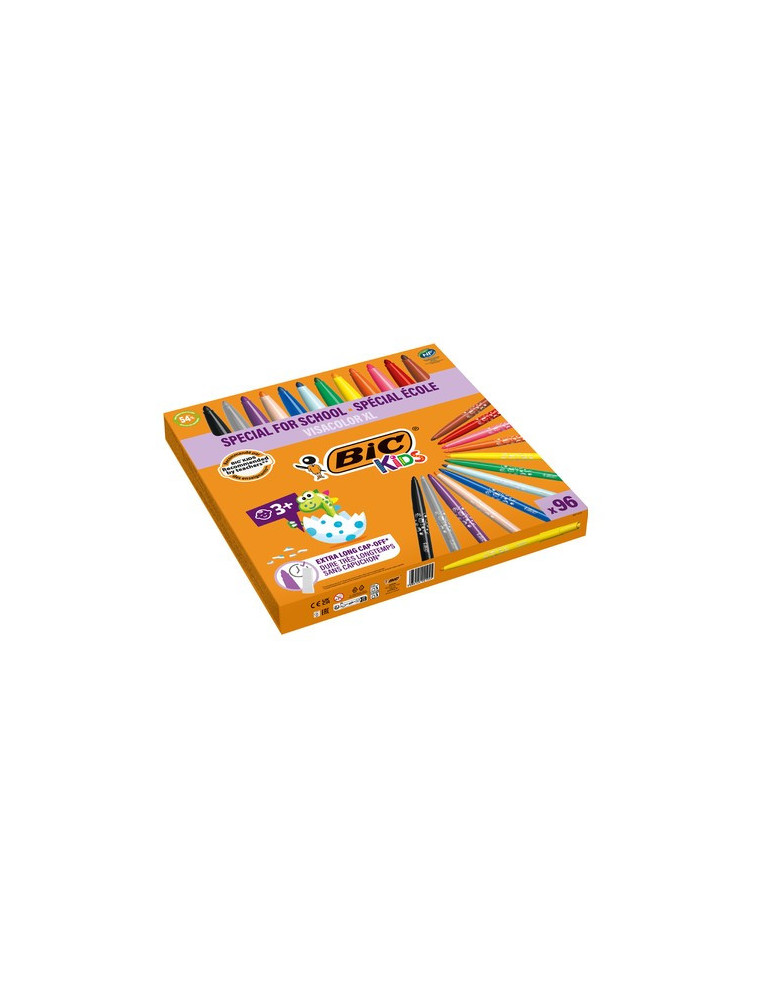 Class Pack 96 BIC® KIDS Visacolor XL : assortie