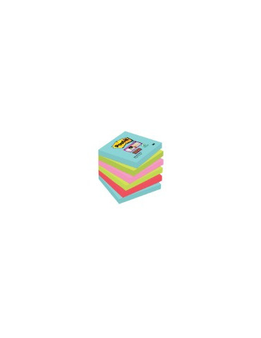 Post-it® Super Sticky Notes - Kleurenset Miami 2x Aquawave, 2x Neon gr