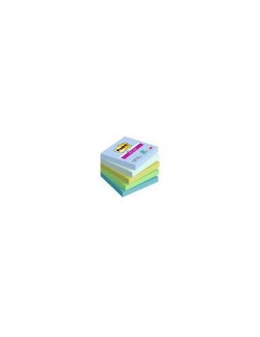 Memoblok Post-it 654 Super Sticky 76x76mm Oasis