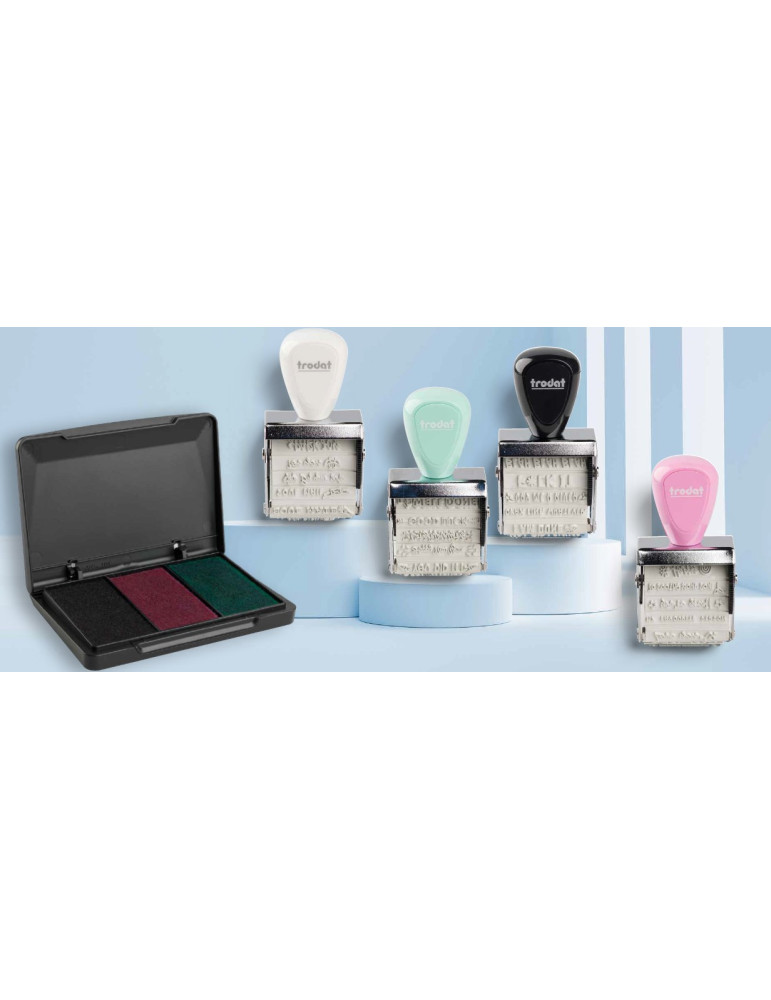 Creative Mini Set de tampons - Best wishes 30 x 5 mm rose pastel