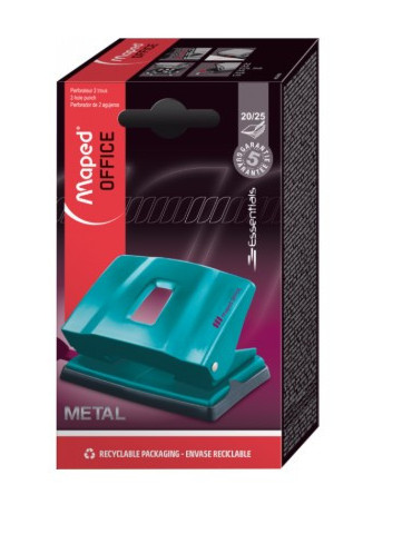 ESSENTIALS METAL perforator bedrukt 2-gaats 20/25 vel