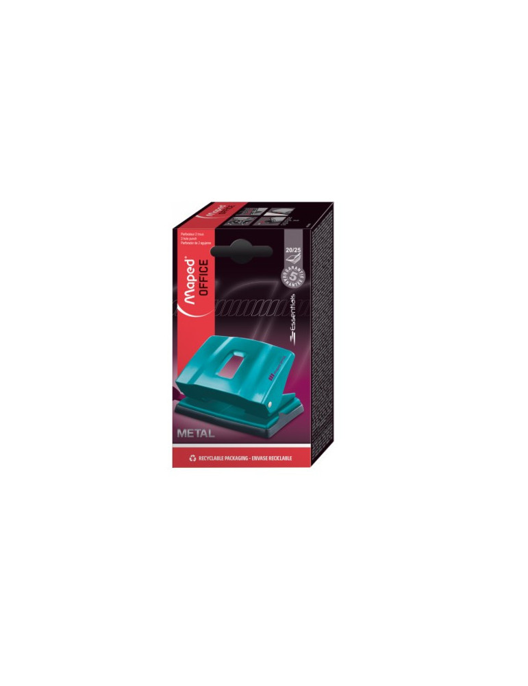 ESSENTIALS METAL perforator bedrukt 2-gaats 20/25 vel
