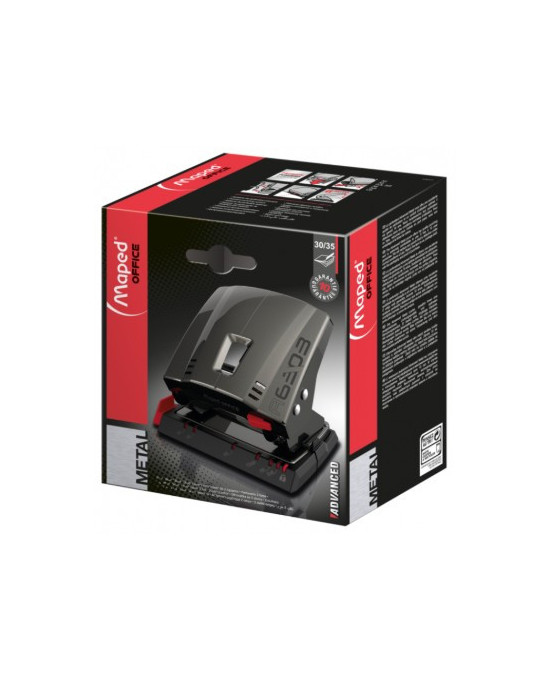 Perforateur ADVANCED METAL A6303 2 trous 30/35 feuilles, coloris taupe