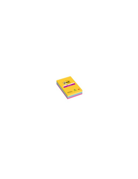 Memoblok 3M Post-it 4960 Super Sticky 101x152mm Carnival