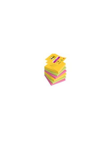 Memoblok Post-it 3M Z-Note R330 Super Sticky 76x76mm Carnival 6 stuks