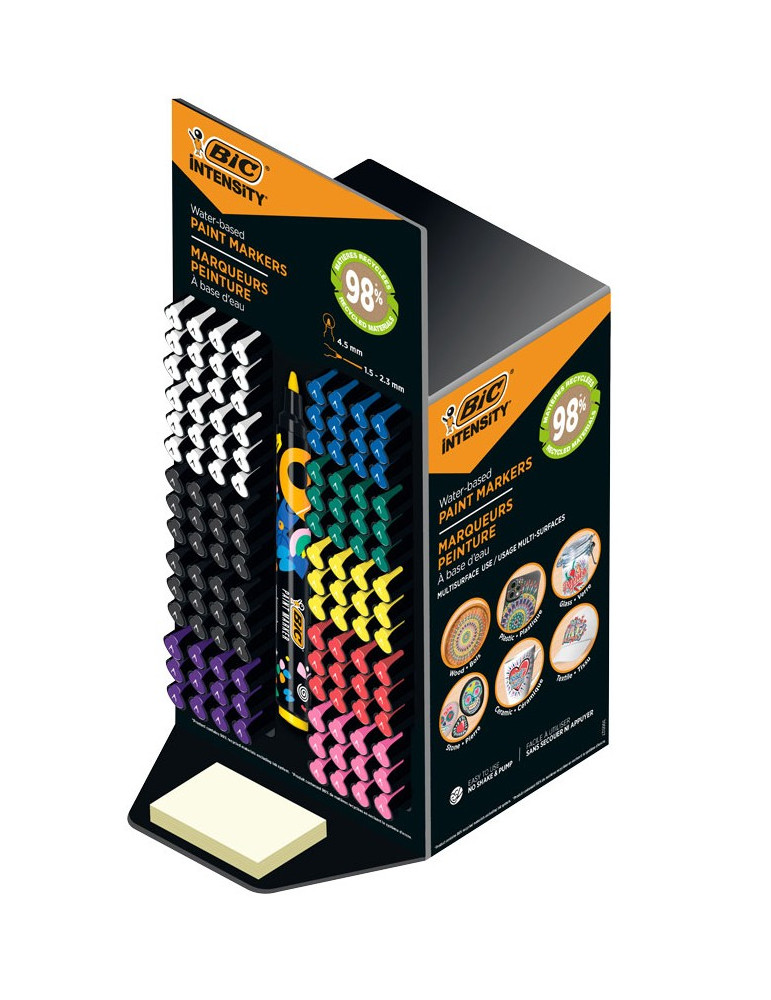 Marqueur peinture "Intensity Paint" présentoir de 120 pièces - Assorti