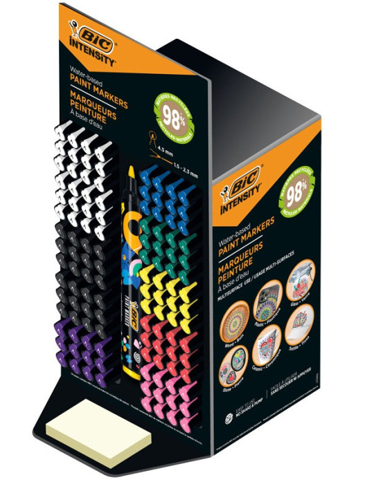 Marqueur peinture "Intensity Paint" présentoir de 120 pièces - Assorti