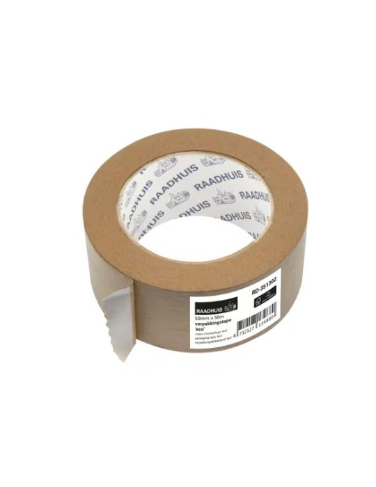 Ruban d'emballage ECO Raadhuis 50mm x 50m papier