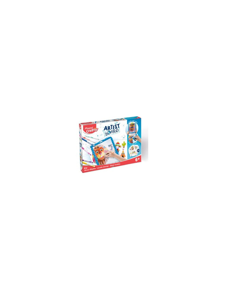 MAPED CREATIV - ARTIST BOARD - Kit de dessins effaçables "Masques" sur