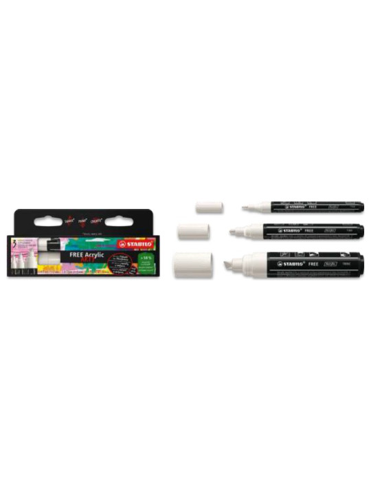 FREE Acrylic ARTY mixed tip set white (691/700+692/700+693/700)