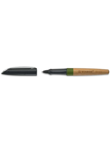 Grow ballpoint pen moos green/oak wood + 1 refill