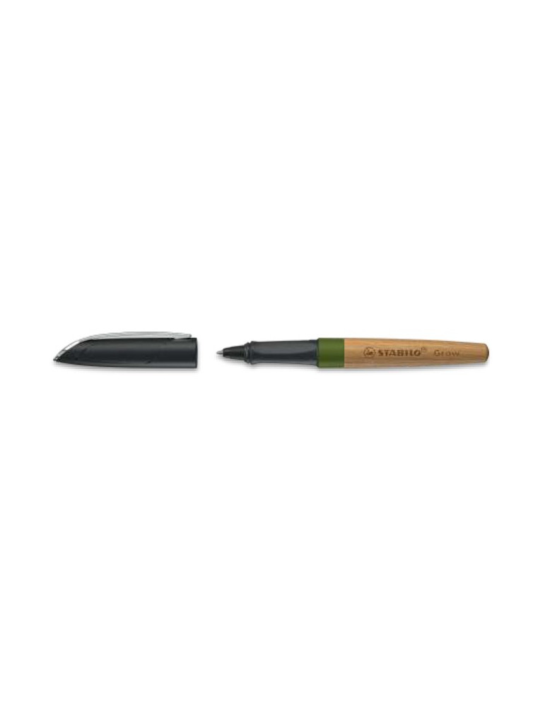 Grow ballpoint pen moos green/oak wood + 1 refill