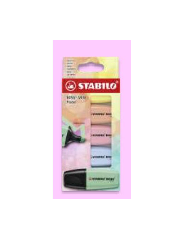 STABILO BOSS MINI Pastel wallet 5 pcs