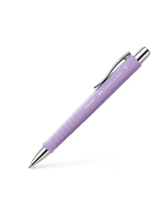 Stylo bille Faber-Castell Polyball XB sweet lilac