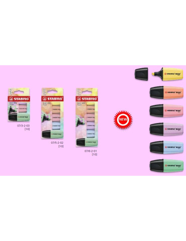 STABILO BOSS MINI Pastel wallet 3 pcs