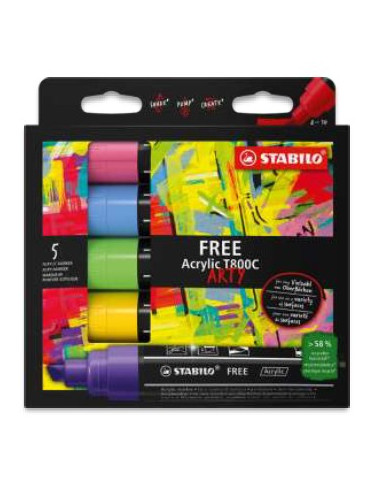 FREE Acrylic ARTY T800C set 5 pcs