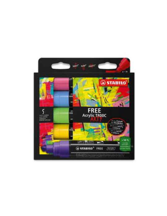 FREE Acrylic ARTY T800C set 5 pcs