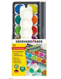 Verfdoos Eberhard Faber Winner 12 kleuren incl. mengpalet