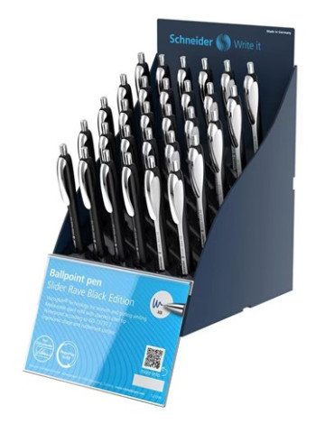 balpen Schneider Slider Rave XB noir et blanc