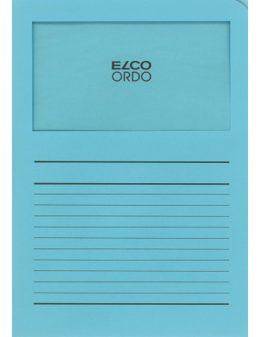 Map Elco Ordo Classico m/venst. A4 - 120gr Bedr. blauw  - verp.100 2
