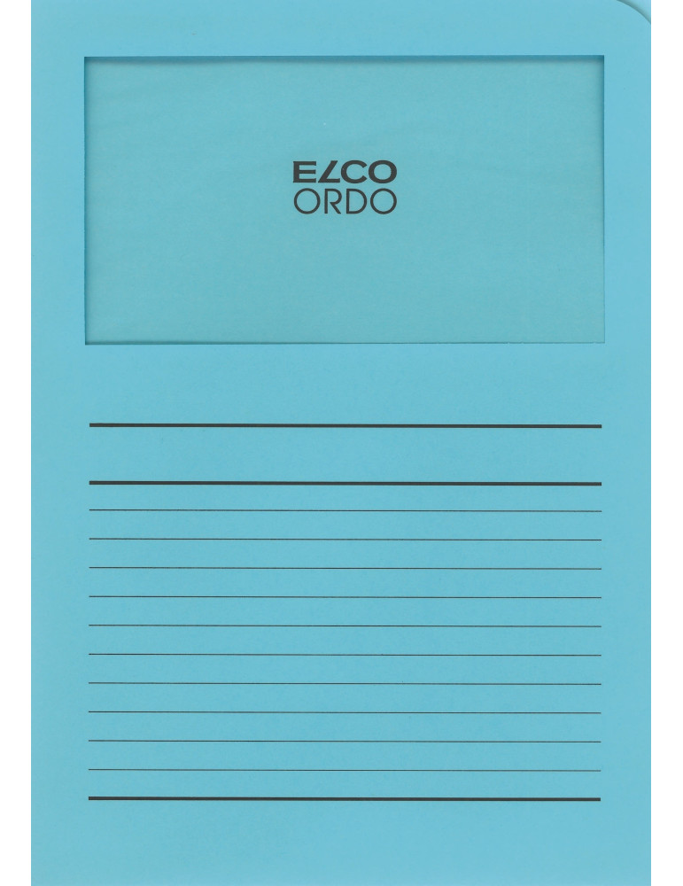 Chemises à fen. Ordo Classico A4 120gr/m² - Bleu  - 100 p