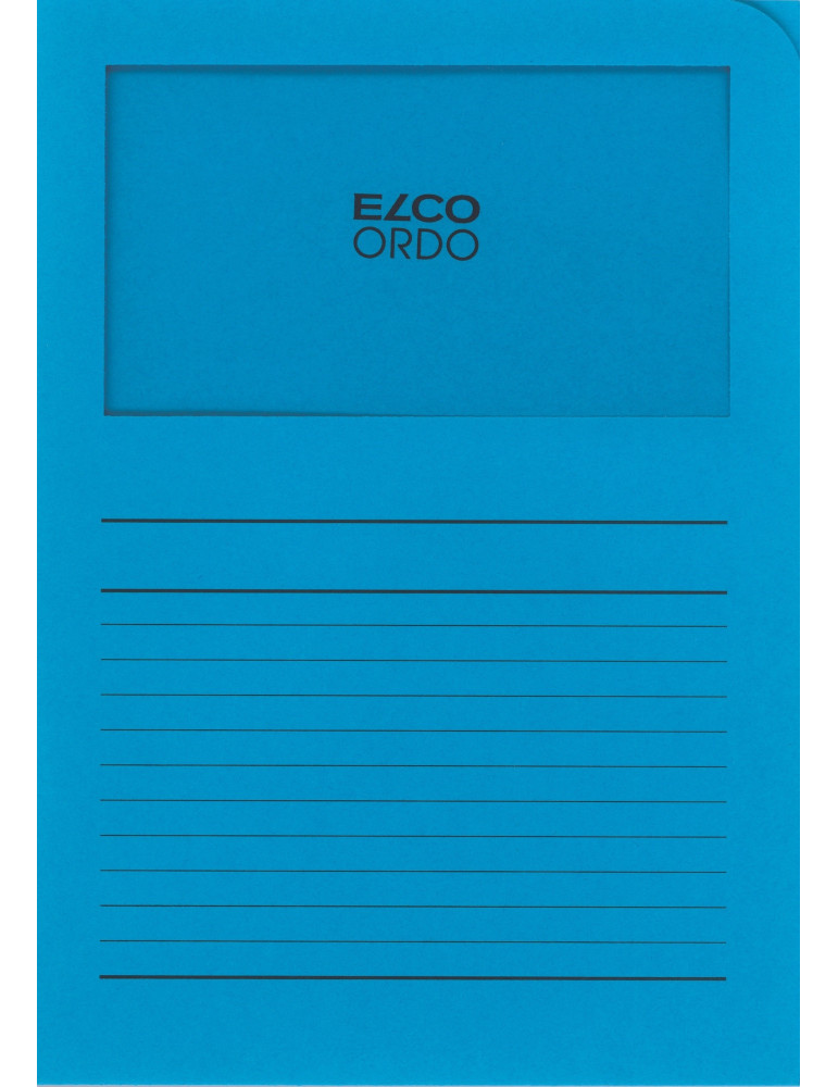 Map Elco Ordo Classico m/venst. A4 - 120gr Bedr. diepblauw - verp.100