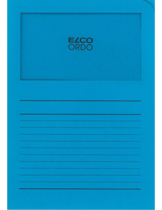 Chemises à fen. Ordo Classico A4 120gr/m² - Bleu intense  - 100 p