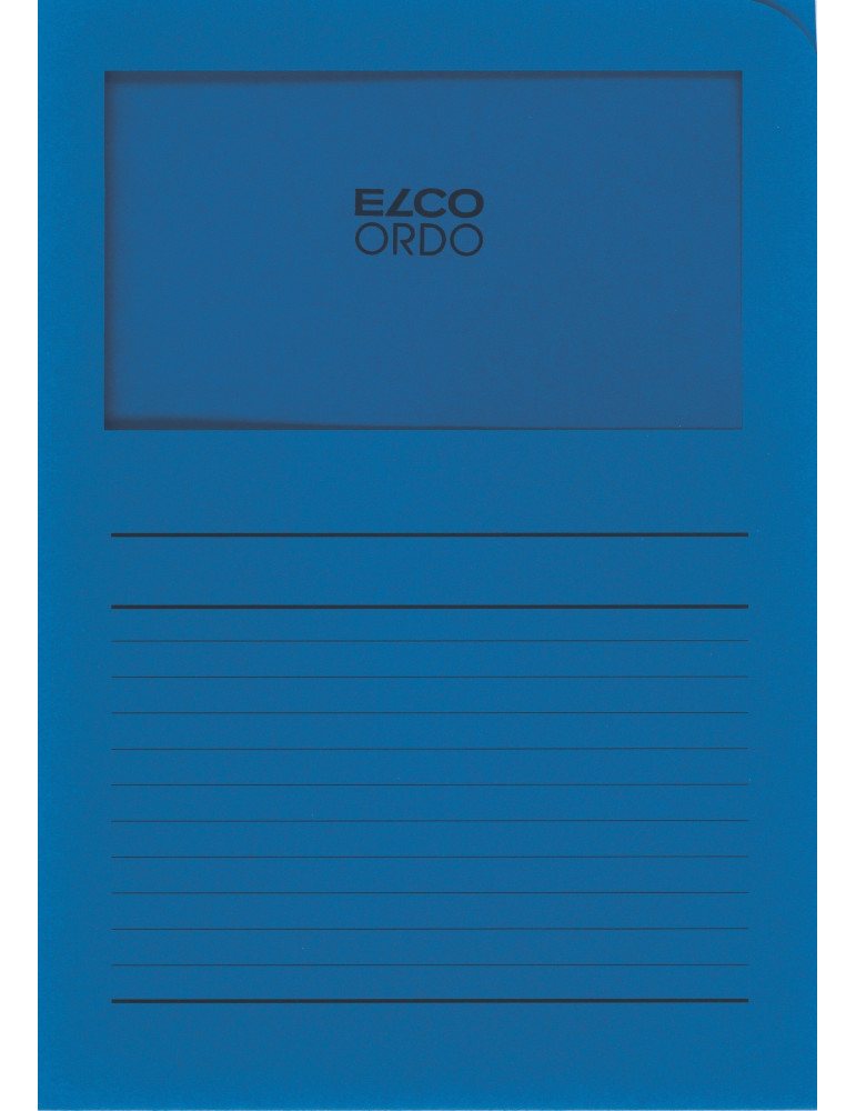 Map Elco Ordo Classico m/venst. A4 - 120gr Bedr. Blauw  - verp.100