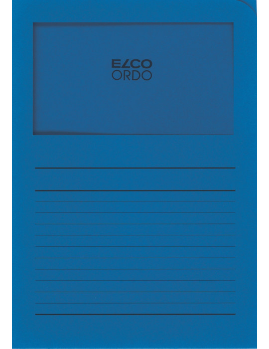 Chemises à fen. Ordo Classico A4 120gr/m² - Bleu royal  - 100 p