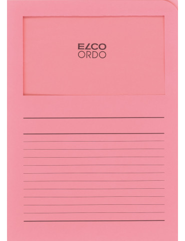 Map Elco Ordo Classico m/venst. A4 - 120gr Bedr. roze - verp.100 2