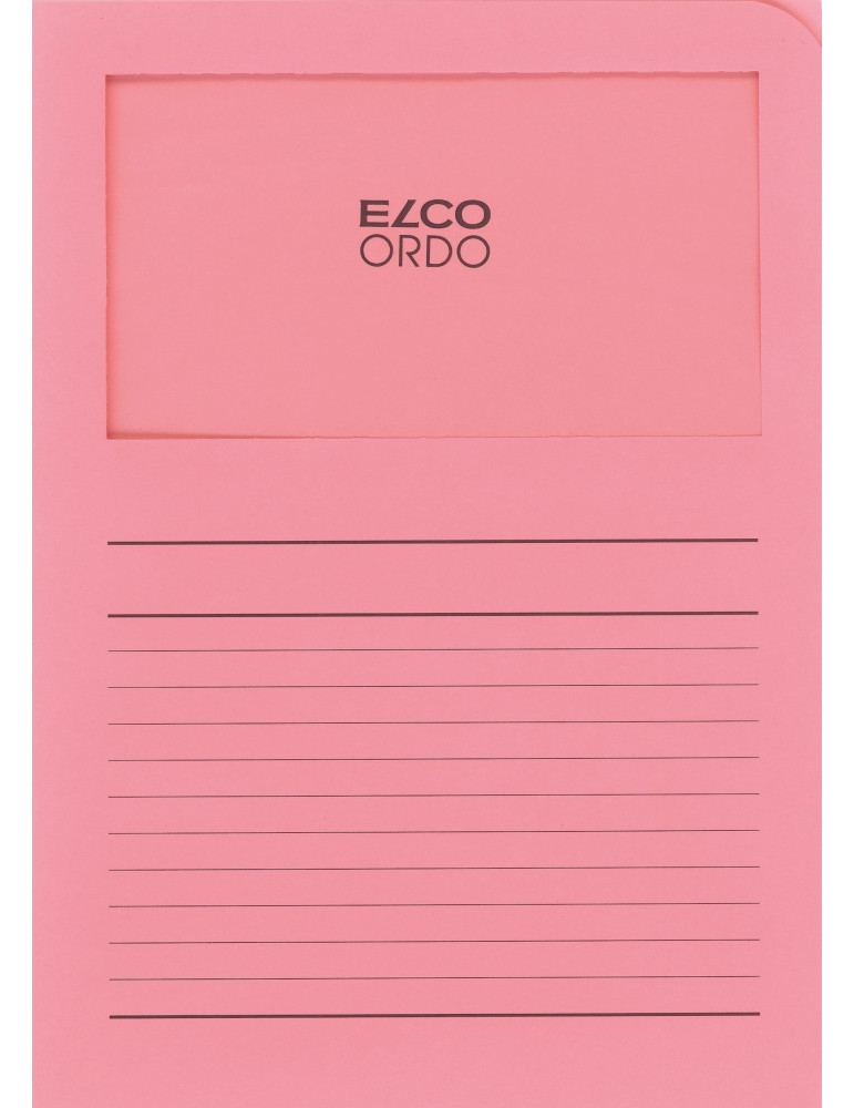 Chemises à fen. Ordo Classico A4 120gr/m² - Rose  - 100 p