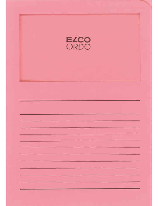 Map Elco Ordo Classico m/venst. A4 - 120gr Bedr. roze - verp.100