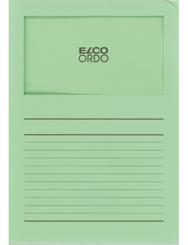 Map Elco Ordo Classico m/venst. A4 - 120gr Bedr. groen - verp.100 2