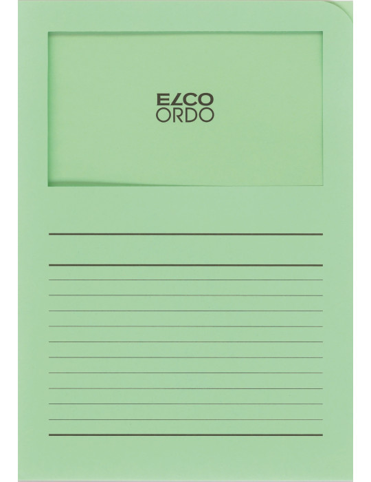 Chemises à fen. Ordo Classico A4 120gr/m² - Vert  - 100 p