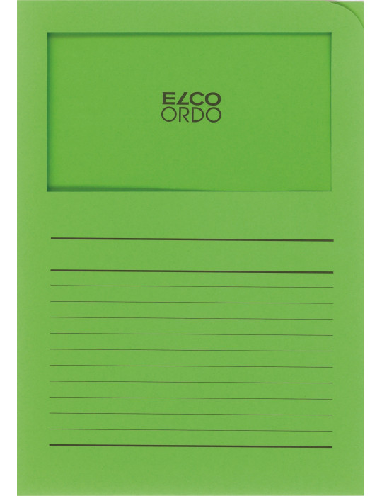 Chemises à fen. Ordo Classico A4 120gr/m² - Vert intense  - 100 p